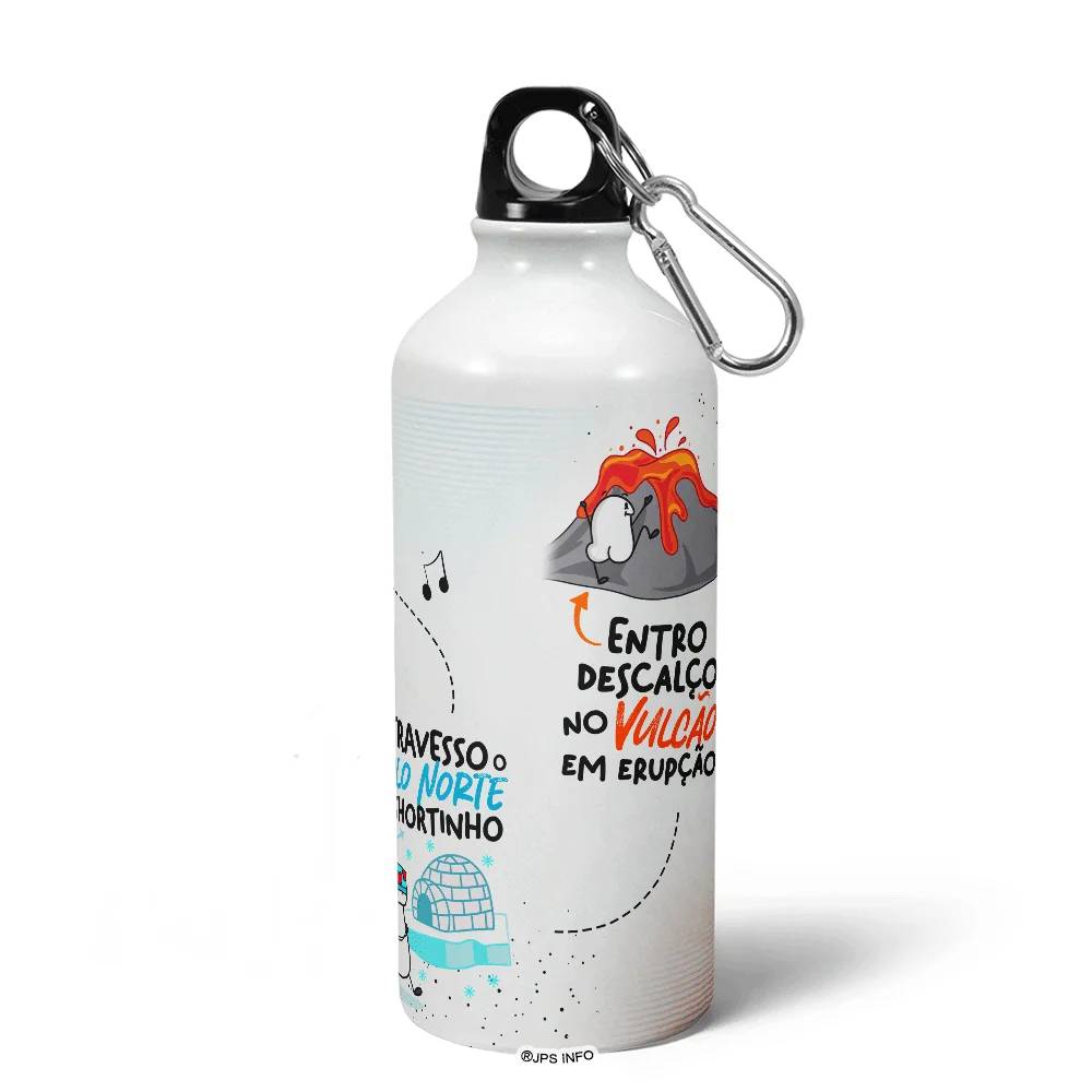 Imagem 3 de 5 do produto Garrafa Squeeze Mq Flork Namorados - Faço De Tudo