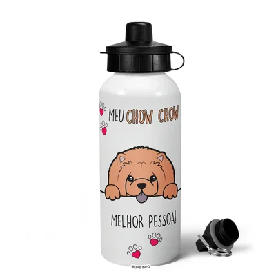 Garrafa Squeeze Mq - Meu Chow Chow, Melhor Pessoa!