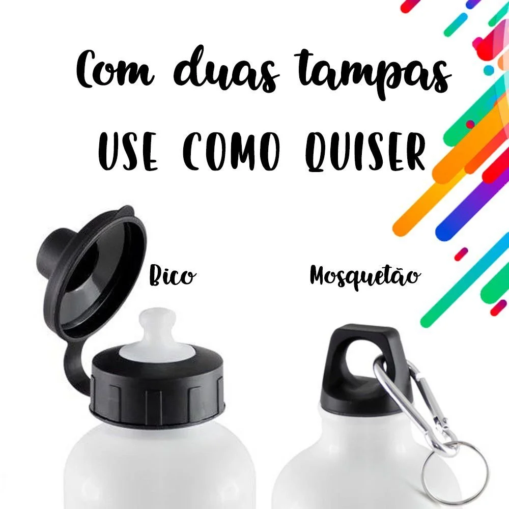 Imagem 2 de 5 do produto Garrafa Squeeze Mq Dog - Meu Basset Hound, Melhor Pessoa! M2