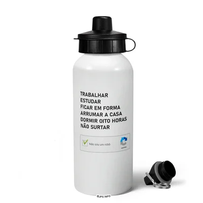 Garrafa Squeeze Mq - Não Sou Robô!