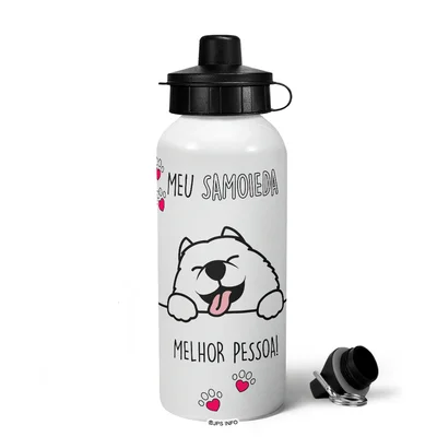 Garrafa Squeeze Mq - Meu Samoieda, Melhor Pessoa!