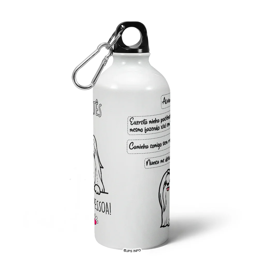Imagem 3 de 5 do produto Garrafa Squeeze Mq - Meu Maltês, Melhor Pessoa!