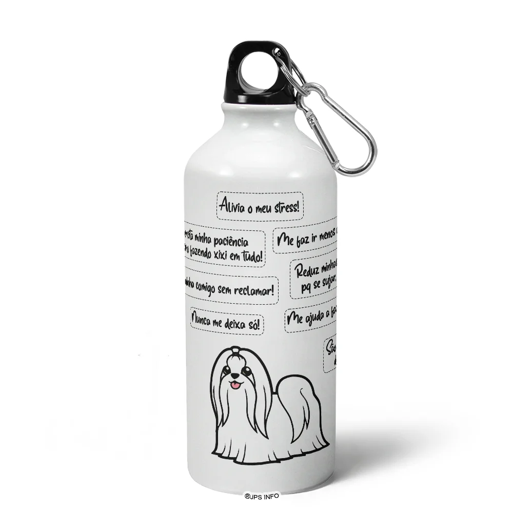 Imagem 5 de 5 do produto Garrafa Squeeze Mq - Meu Maltês, Melhor Pessoa!