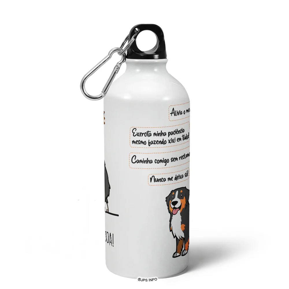 Imagem 3 de 5 do produto Garrafa Squeeze Mq Dog - Meu Bernese, Melhor Pessoa!