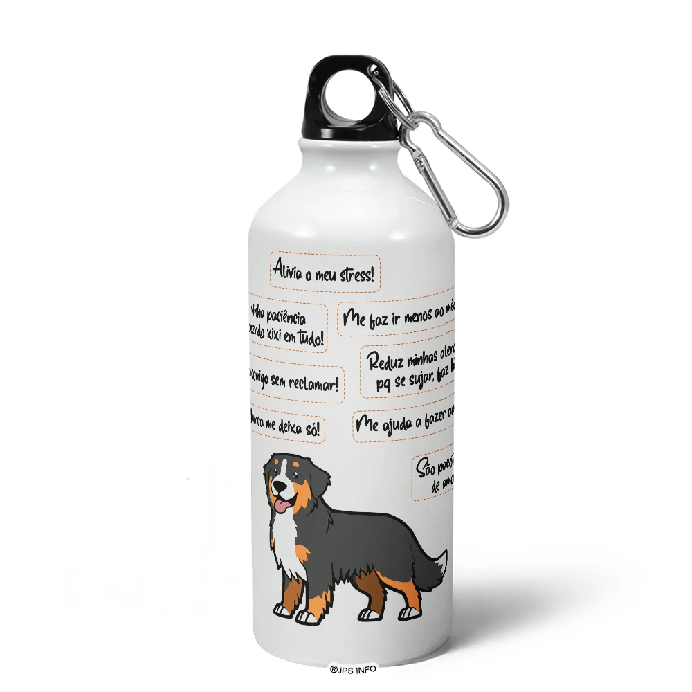Imagem 5 de 5 do produto Garrafa Squeeze Mq Dog - Meu Bernese, Melhor Pessoa!