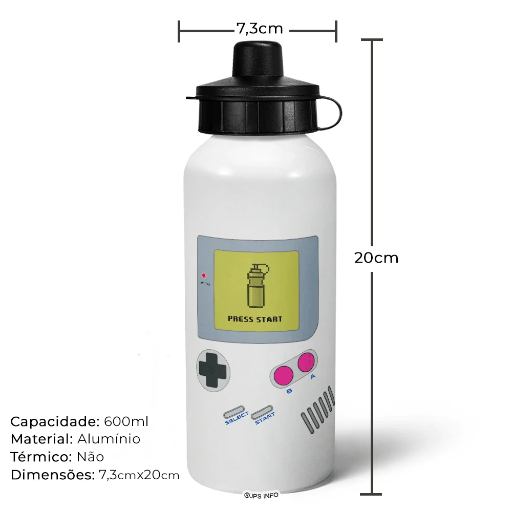 Imagem 4 de 5 do produto Garrafa Squeeze Mq Gamer - Game Bottleboy