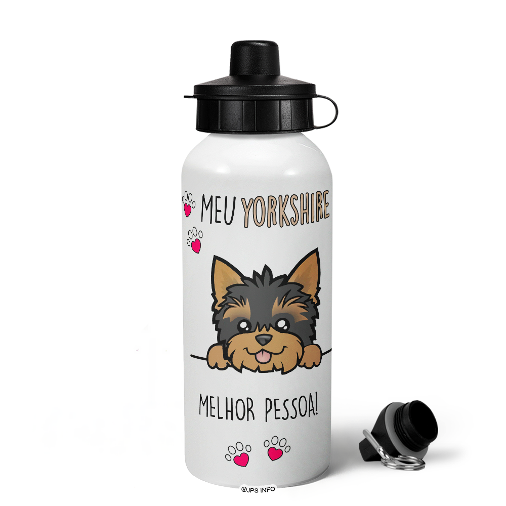 Garrafa Squeeze Mq - Meu Yorkshire, Melhor Pessoa! M2