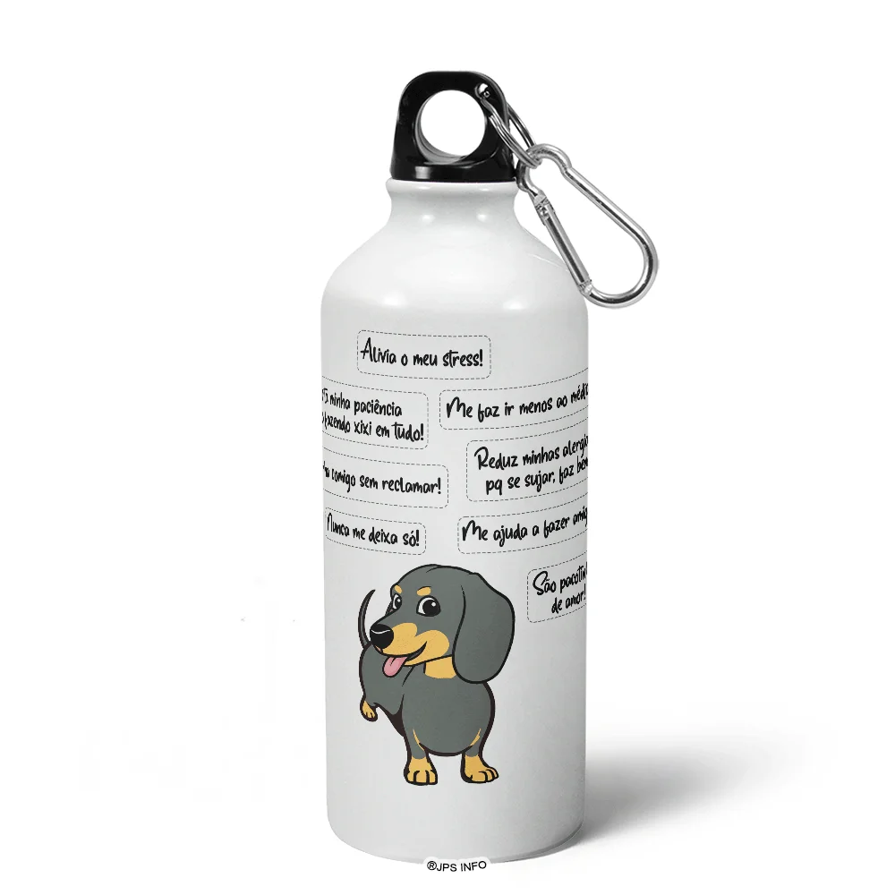 Imagem 5 de 5 do produto Garrafa Squeeze Mq - Meu Salsicha, Melhor Pessoa!