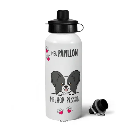 Garrafa Squeeze Mq - Meu Papillon, Melhor Pessoa! M2