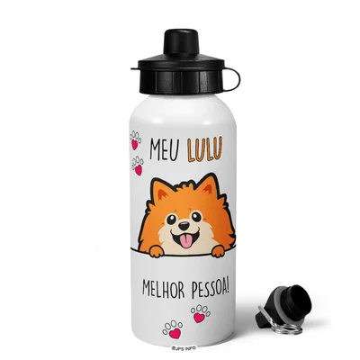 Garrafa Squeeze Mq - Meu Lulu, Melhor Pessoa!