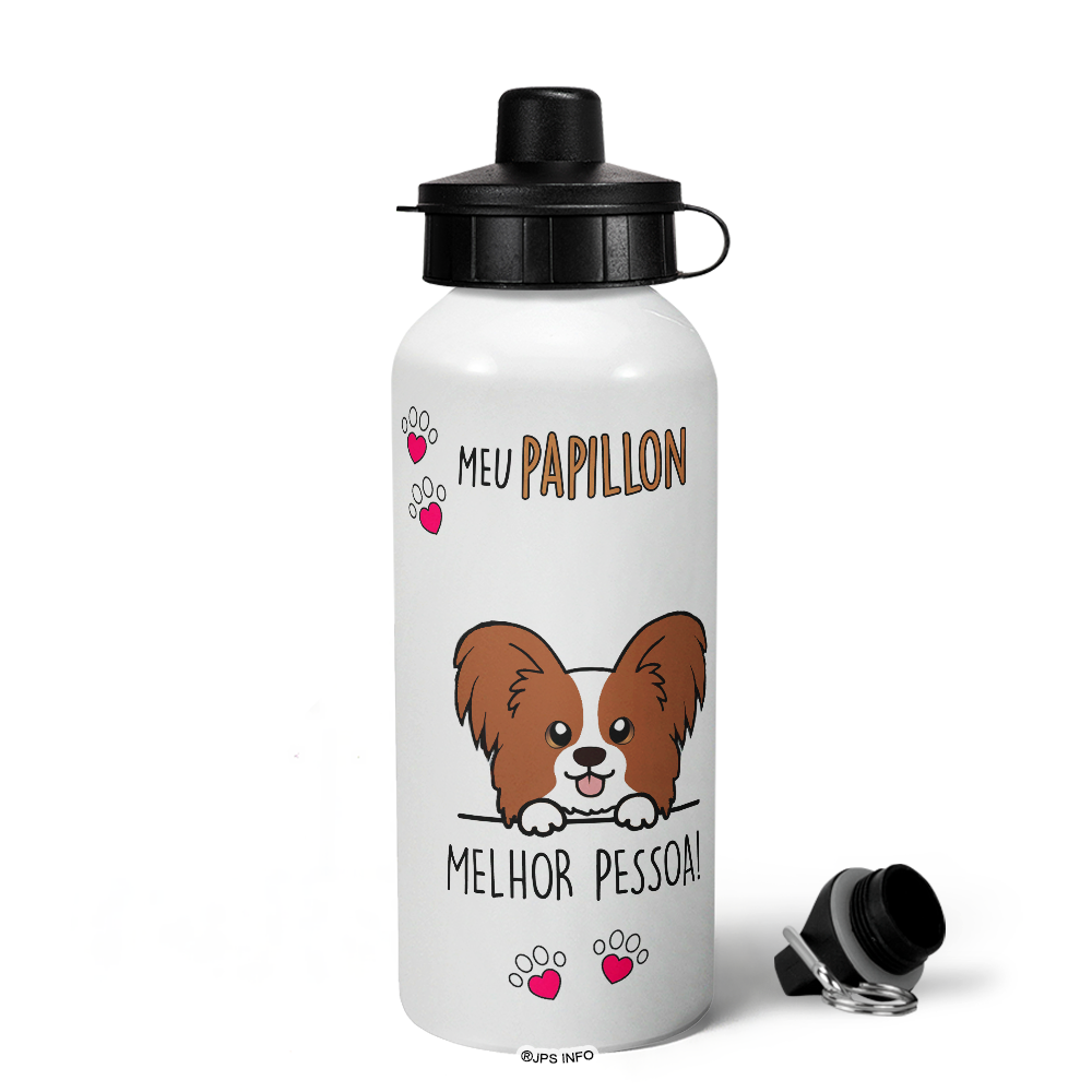 Garrafa Squeeze Mq - Meu Papillon, Melhor Pessoa!