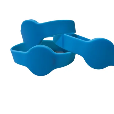 Pulseira Rfid 125 Khz Silicone Gg Azul - 100 Unidades