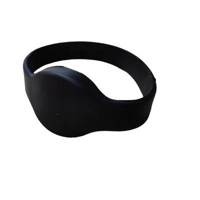 Pulseira Rfid 125 Khz Silicone Gg Preto - 10 Unidades
