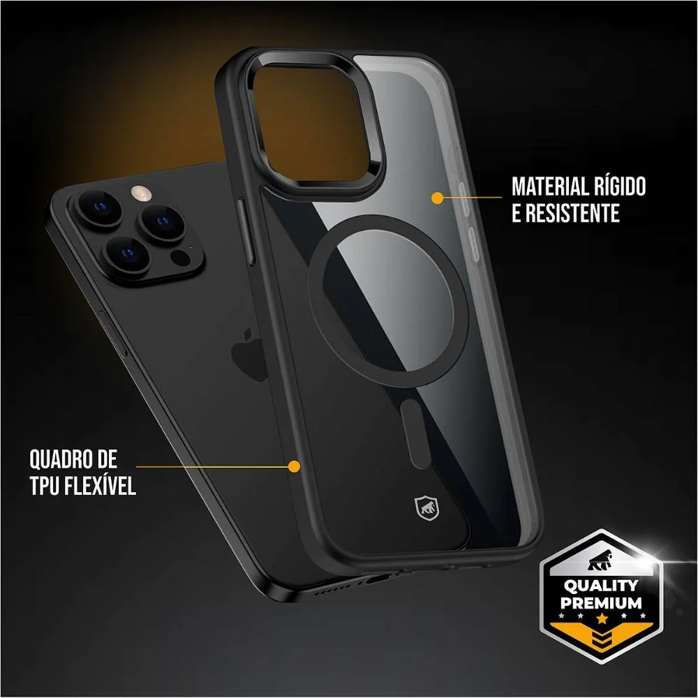Imagem 5 de 5 do produto Capa Case Capinha Magsafe Para Iphone 17e - Preta - Gshield