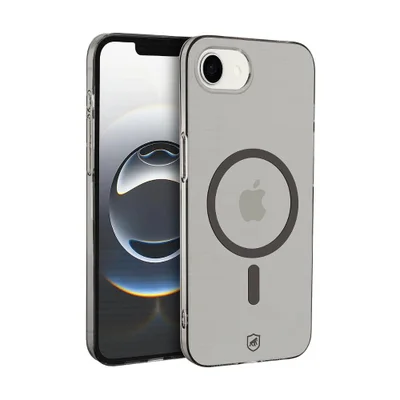 Capa Case Capinha Para Iphone 17e - Crystal Slim Magsafe - Não Amarela - Titanium - Gshield