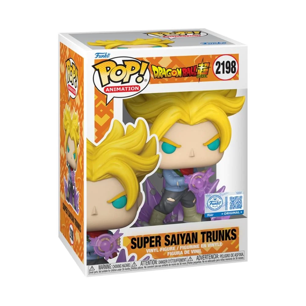 Imagem 3 de 5 do produto Boneco Funko Pop! Exc Dragon Ball Saiyajin Trunks Com Chase