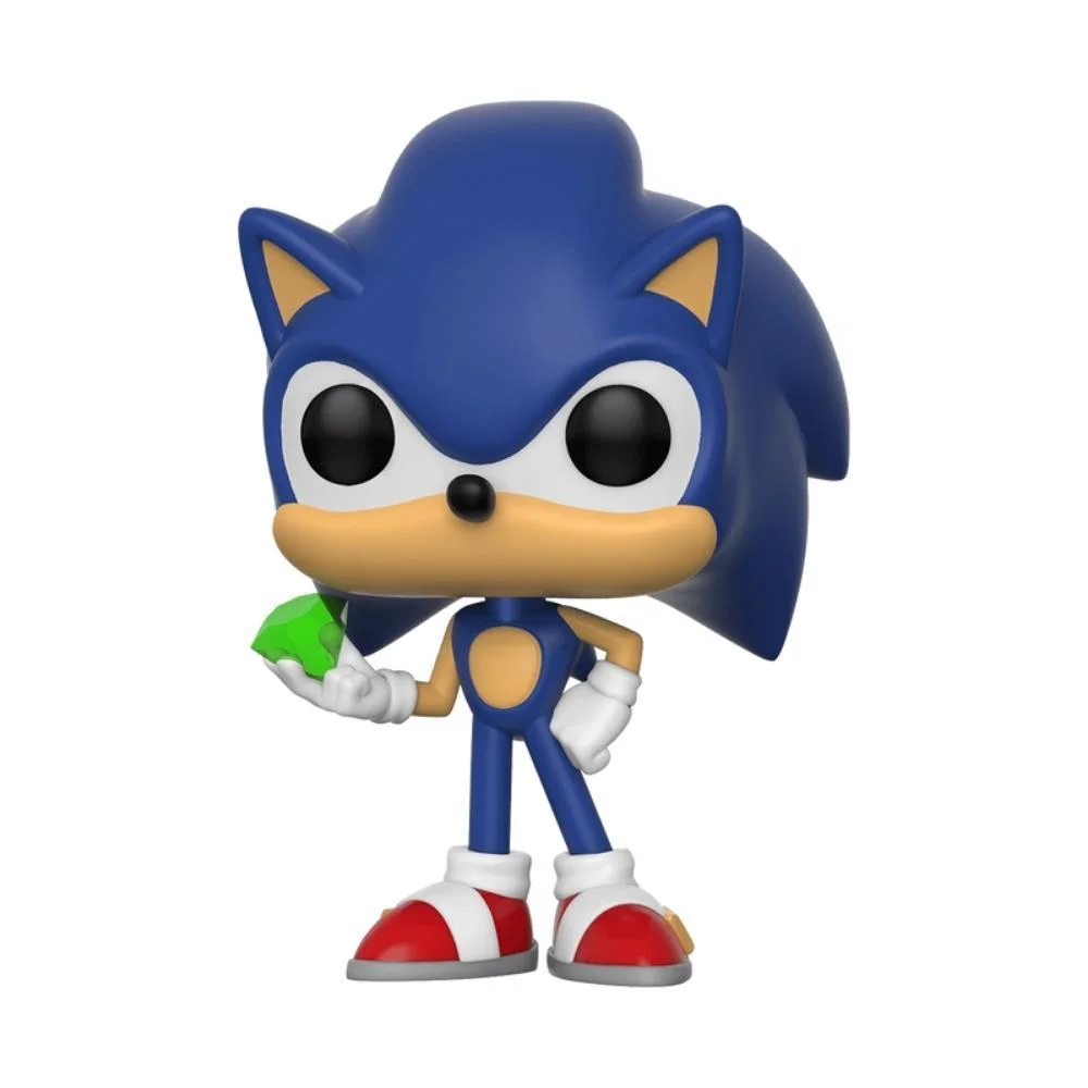 Imagem 2 de 3 do produto Boneco Funko Pop! Sonic The Hedgehog - Sonic Com Esmeralda
