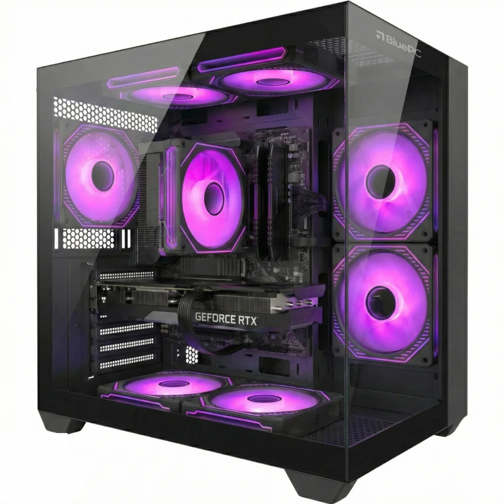 PC Gamer Ludic By Balão.info - Amd Ryzen 5 5500, Geforce RTX 3060 12gb, 32gb Ram, SSD 512gb M.2 Nvme, 600w 80 Plus, Preto, 7 Fans RGB - Pgbp-lu2112