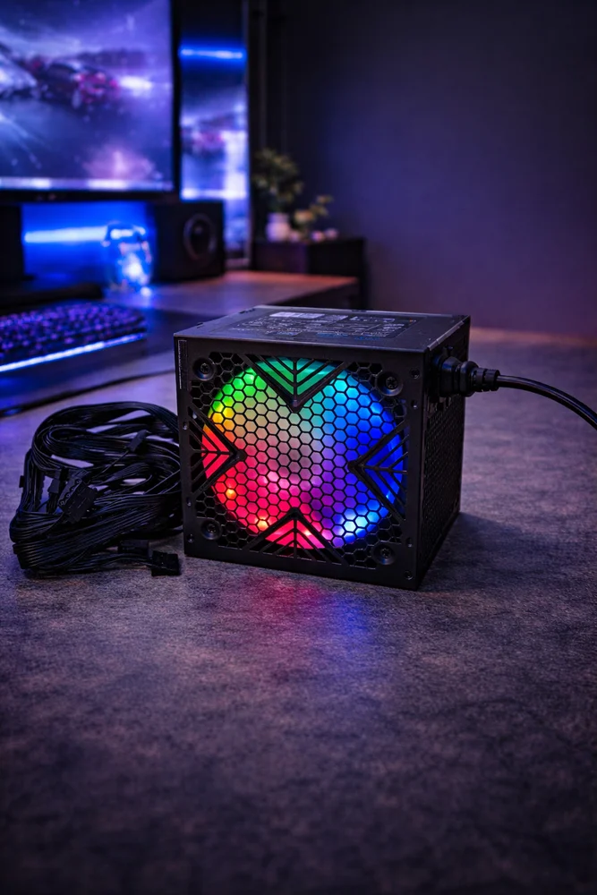 Fonte Gamer 750w Reais 80 Plus Bronze Pfc Ativo E Ventoinha RGB Bivolt Fonte Gamer 750w Reais 80 Plus Bronze Pfc Ativo E Ventoinha RGB Bivolt