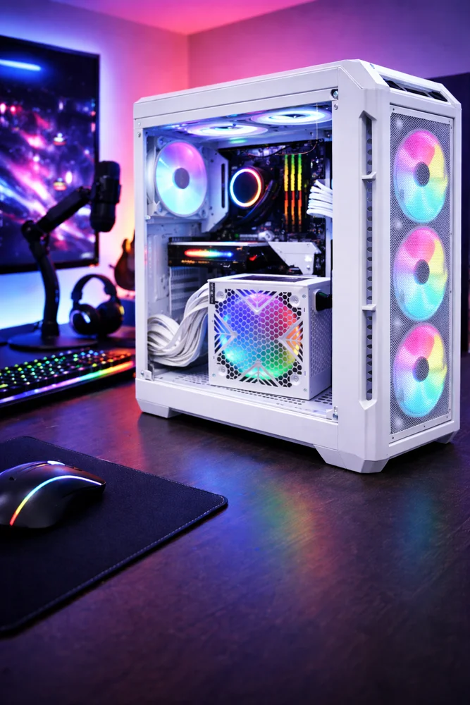 Fonte Gamer 750w Reais 80 Plus Bronze Pfc Ativo E Ventoinha RGB Bivolt