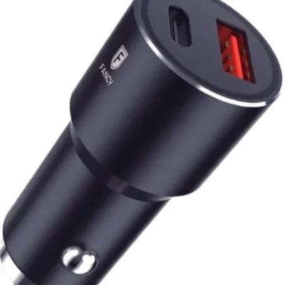 Carregador Veicular 38w Usb-a + Usb-c Fancy