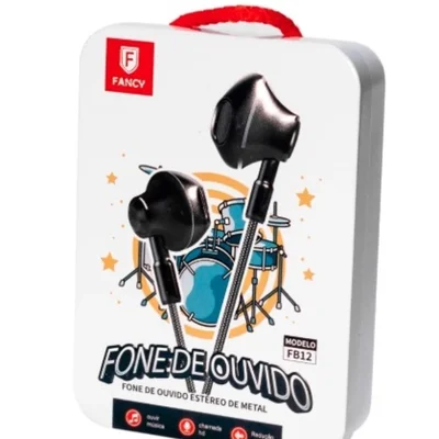 Fone De Ouvido Fancy Fb12 Com Microfone & Controle De Volume