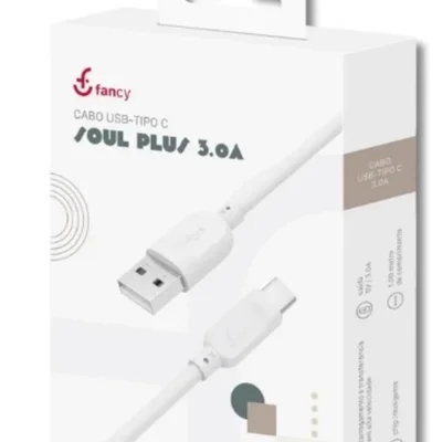 Cabo USB para Tipo C 3.0A 1m Soul Plus Fancy