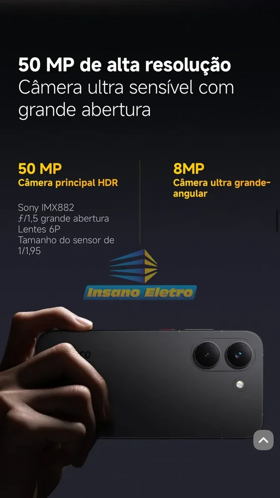 Celular Xiaomi Poco X8 Pro De 256gb 8GB Ram De 6.59" 50+8mp 20mp - Preto (global) Celular Xiaomi Poco X8 Pro De 256gb 8GB Ram De 6.59" 50+8mp 20mp - Preto (global)