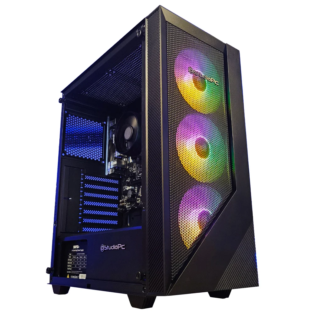 PC Gamer Completo Studiopc Ryzen 5 5600gt, 16gb Ram, SSD 512gb, 500w 80 Plus, 3 Fans RGB, Monitor LED 21", Fone Headset, Teclado E Mouse - 6057974 - view 2