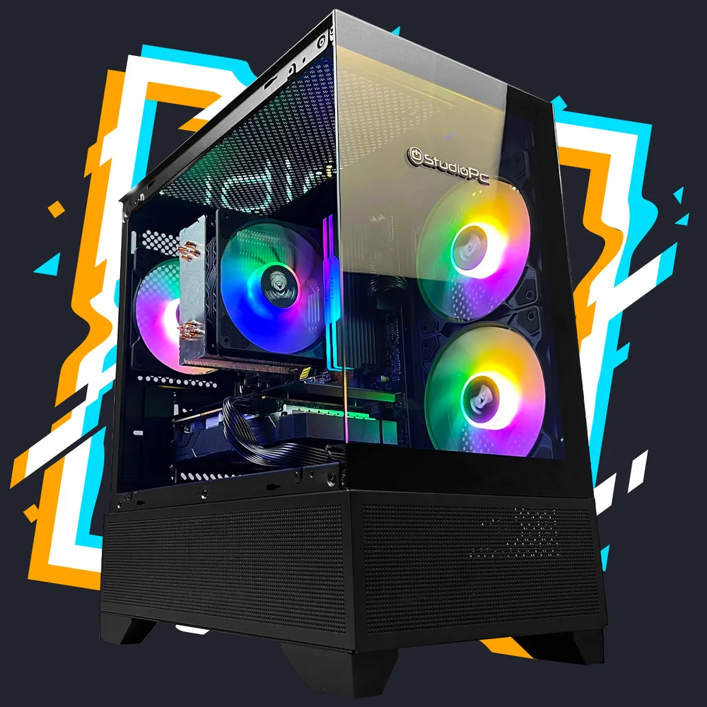 PC Gamer Completo Orbis Studiopc Intel Core i5, 8GB Ram, SSD 240GB, Fonte 500w, Monitor LED, Fone Headset, Teclado, Mouse E Mousepad Gamer - 9727993 - view 2