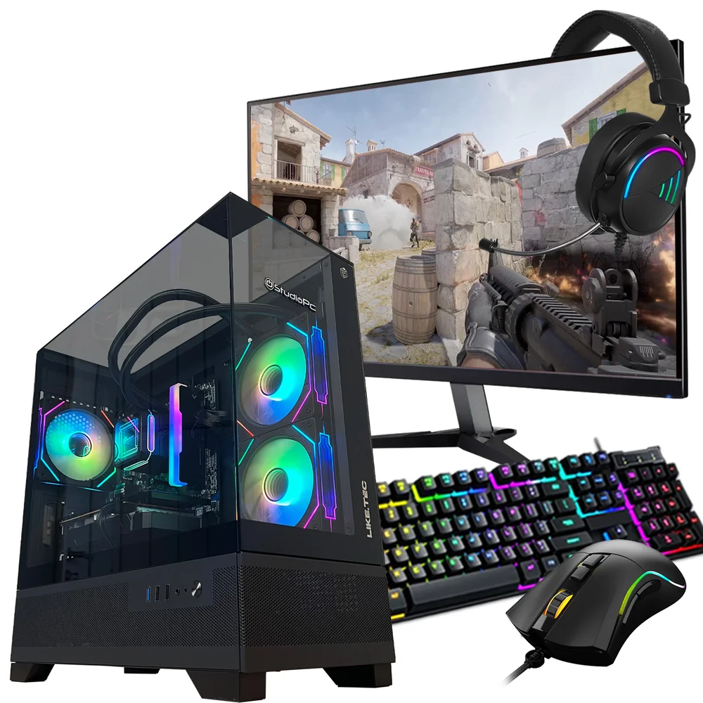 PC Gamer Completo Balão.info Haven, Preto, Ryzen 5 5500, 16gb Ram, SSD 512gb, Placa De Vídeo Rx 6600 8GB, 500w 80 Plus, 3 Fans RGB - 6781711