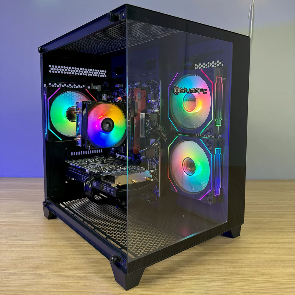 PC Gamer Studiopc Vex, Preto, Intel i5 12400f, 16gb Ram, SSD 512gb, Placa De Vídeo RTX 5060 8GB, 500w 80 Plus, 3 Fans RGB - 8837067 - view 2