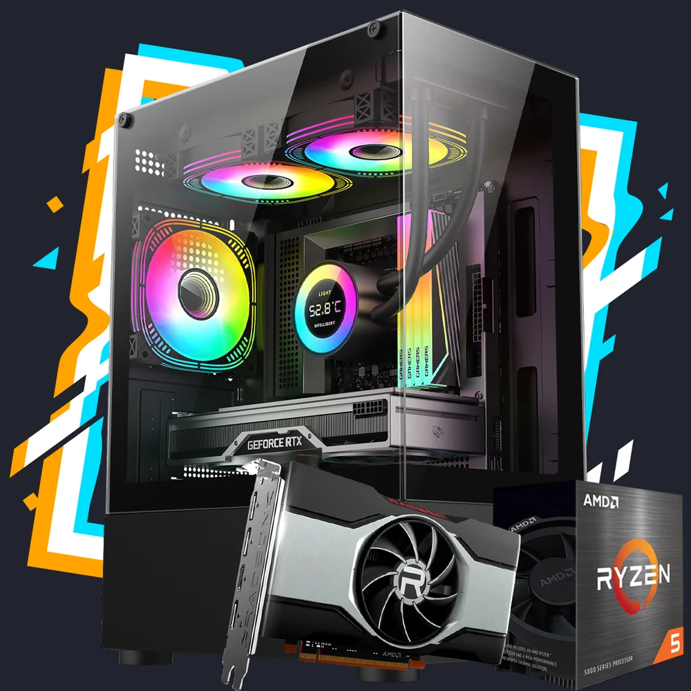 PC Gamer Studiopc Ryzen 5 4500, Placa De Video Rx 580 8GB, 8GB Ddr4, SSD 240GB, 500w - 9665317 - view 2