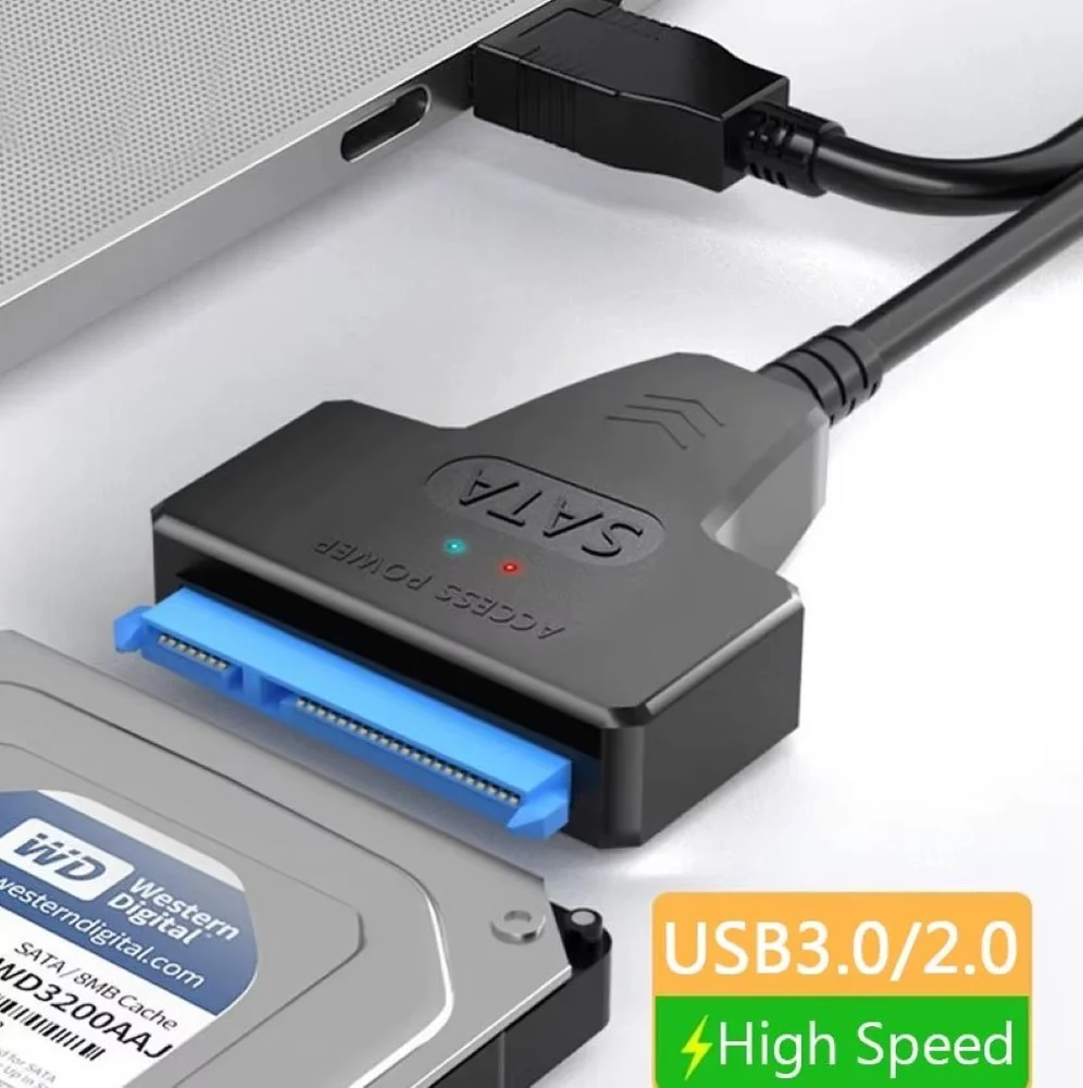Imagem 2 de 4 do produto Cabo Sata Para Usb 3.0  Para Disco Rígido SSD Externo De 2,5 "