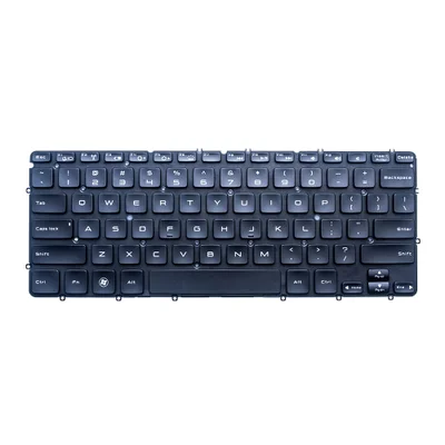 Teclado Para Notebook Dell Part Number Mp-11c73u4j920 Inglês Internacional - Us Preto