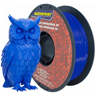 Filamento De Impressora 3d Petg Azul 1.75mm 1kg Alta Resistência Bom Acabamento Masterprint Filamento 3d