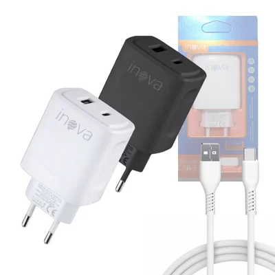 Carregador 40w Usb / Tipo-c Cabo Tipo-c De 1 Metro Inova