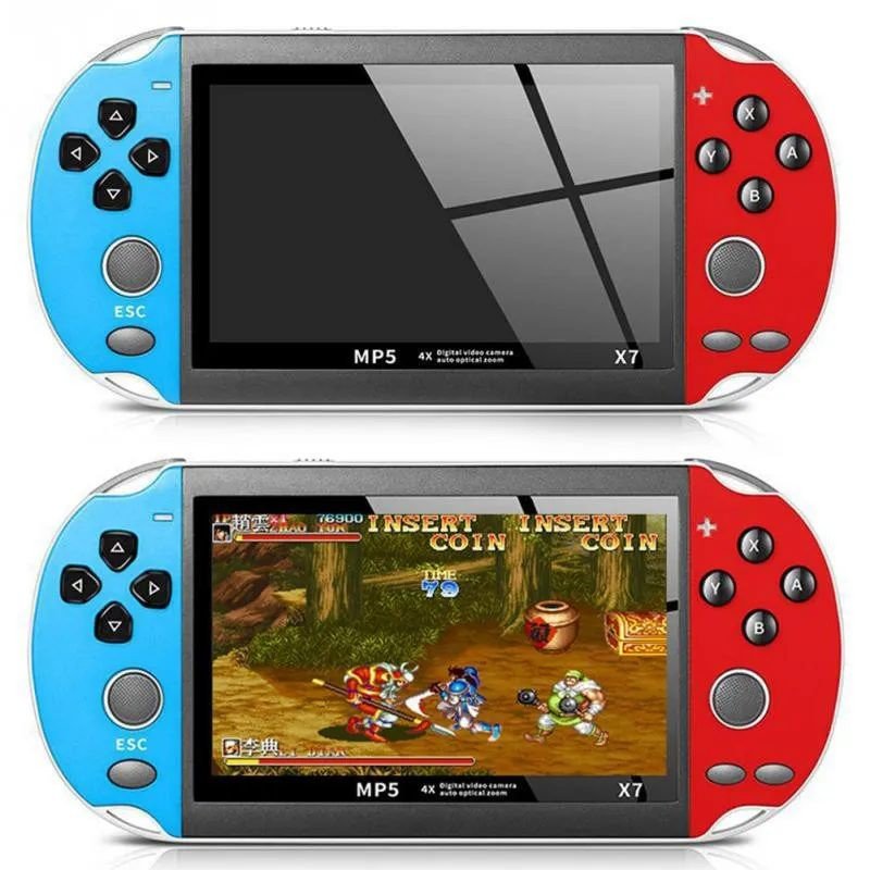 Console De Jogos Portátil X7 Plus + De 1.000 Jogos + Fone De Ouvido Cartão De Memória 8GB Console De Video Game Portátil
