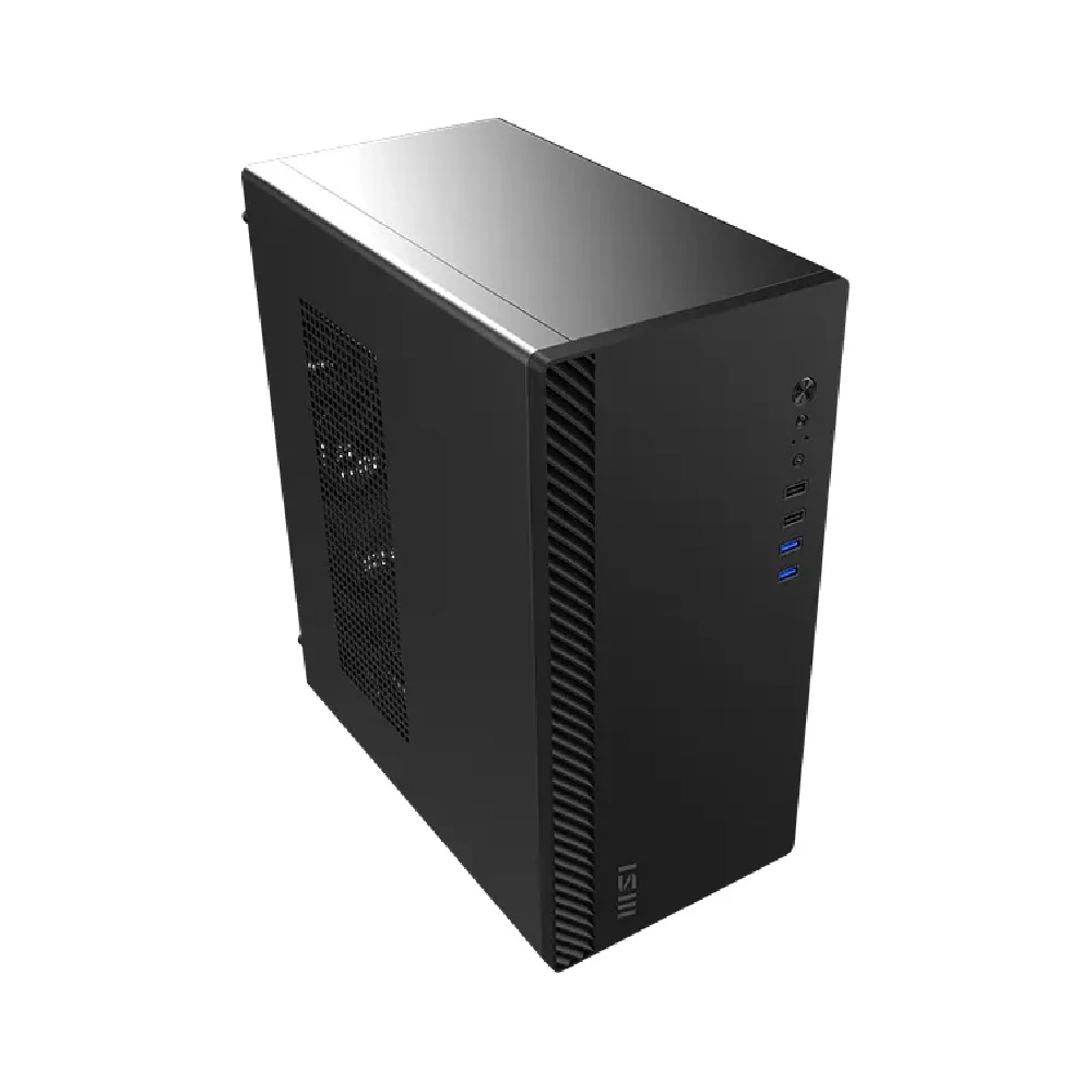 Imagem 2 de 5 do produto Gabinete Msi M100p Pro Shield Mid Tower C/1 Fan Preto