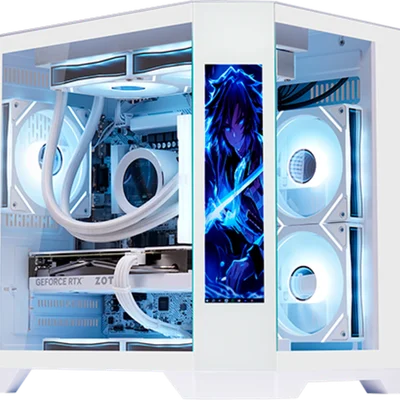 Gabinete Gamer K-mex Aquário Cg-w2kv Com Monitor Dynamic