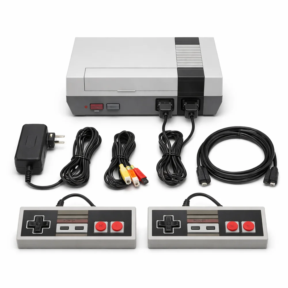 Imagem 3 de 5 do produto Video Game Retrô 8 Bits 620 Jogos 2 Controles Plug Play