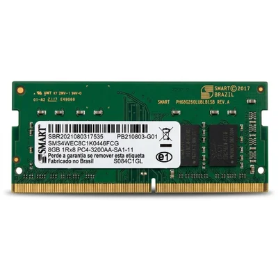 Memória Notebook Smart 8GB Ddr4 3200mhz