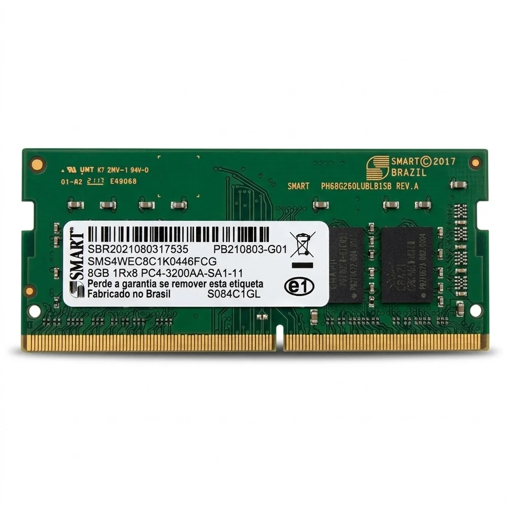 Memória Notebook Smart 8GB Ddr4 3200mhz