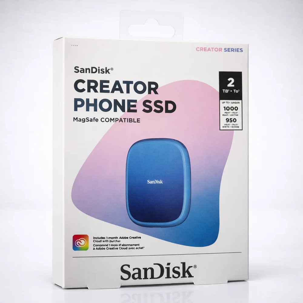 SSD Ext. 2TB Sandisk Creator Phone Type-c 3.2 Azul Sdssde62c-2t00-g25 1000mb/s SSD Ext. 2TB Sandisk Creator Phone Type-c 3.2 Azul Sdssde62c-2t00-g25 1000mb/s