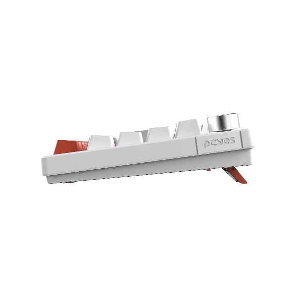 Imagem 3 de 5 do produto Teclado Mecanico 75% PCyes Arkeum - White Ghost - Switch Blue - Akwg75bbr