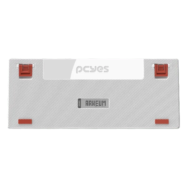 Imagem 5 de 5 do produto Teclado Mecanico 75% PCyes Arkeum - White Ghost - Switch Blue - Akwg75bbr