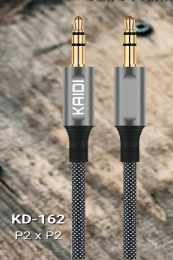 Imagem 2 de 3 do produto Cabo De Audio P2 1 Metro Kaidi Kd-162