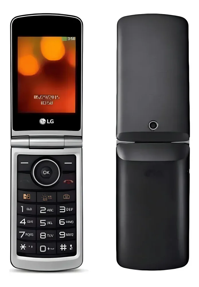 Celular Para Idoso Facil Manuseio Teclas Grandes Lg   G360 Dual Sim Flip Câmera Rádio Fm Preto 4g