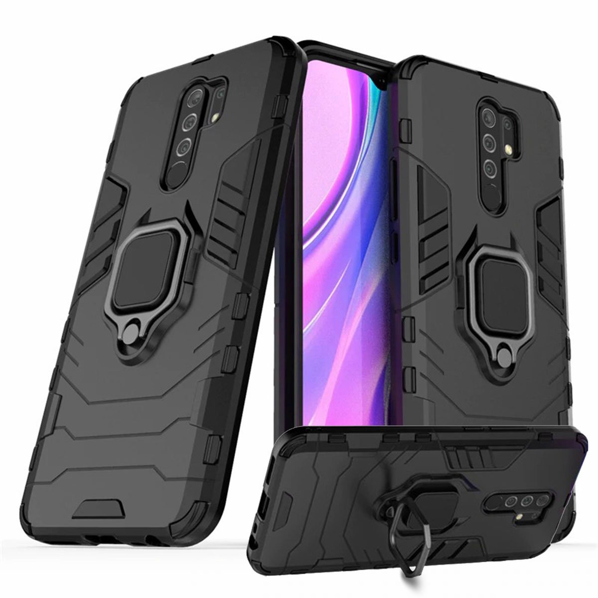 Capa Capinha Case Para Redmi 9 - Protetora Militar Resistente Anti Impacto Queda Armadura Reforçada Durável