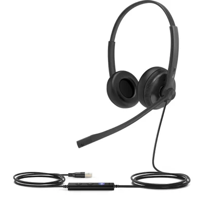 Headset Usb Uh34 Dual - Ms Teams 68.5161 Yealink - Preto